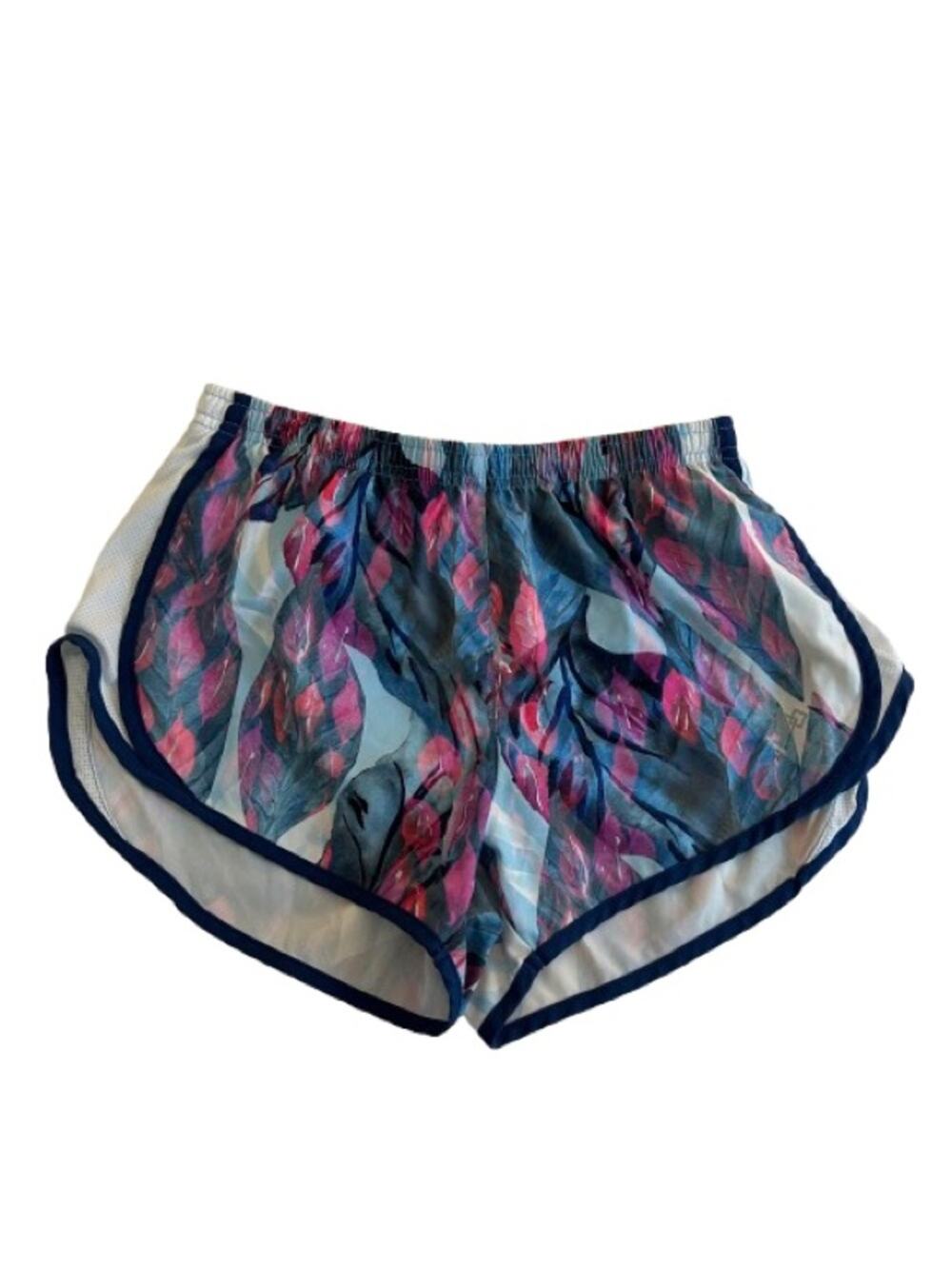 GUC Leg3nd Blue and Pink Patterned Athletic Running Shorts. Size M.